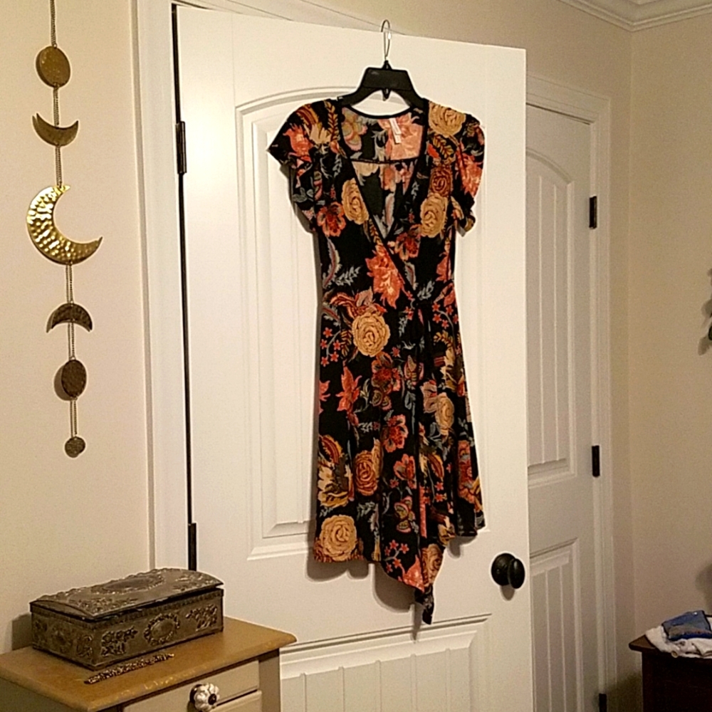 Dark floral dress